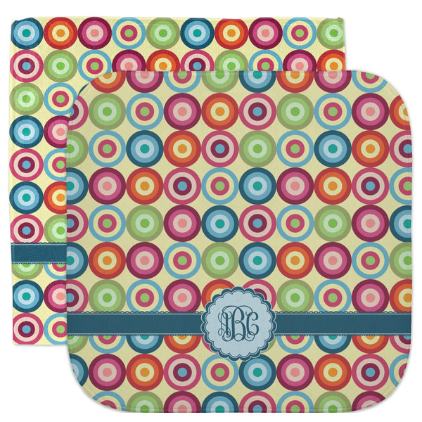 Custom Retro Circles Facecloth / Wash Cloth (Personalized)