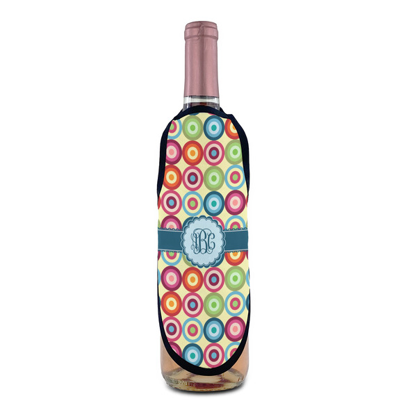 Retro Circles Wine Bottle Apron - IN CONTEXT