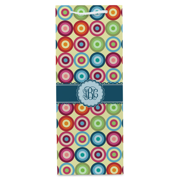 Retro Circles Wine Gift Bag - Gloss - Front