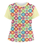 Retro Circles Women's Crew T-Shirt - 2X Large