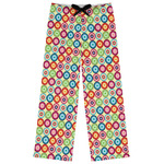 Retro Circles Womens Pajama Pants - M