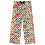 Retro Circles Womens Pajama Pants - S