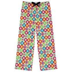 Retro Circles Womens Pajama Pants - S