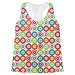 Retro Circles Womens Racerback Tank Top - X Large