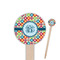 Retro Circles Round Wooden Food Picks (Personalized)