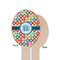 Retro Circles Wooden Food Pick - Oval - Single Sided - Front & Back
