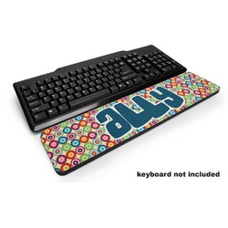 Retro Circles Keyboard Wrist Rest (Personalized)