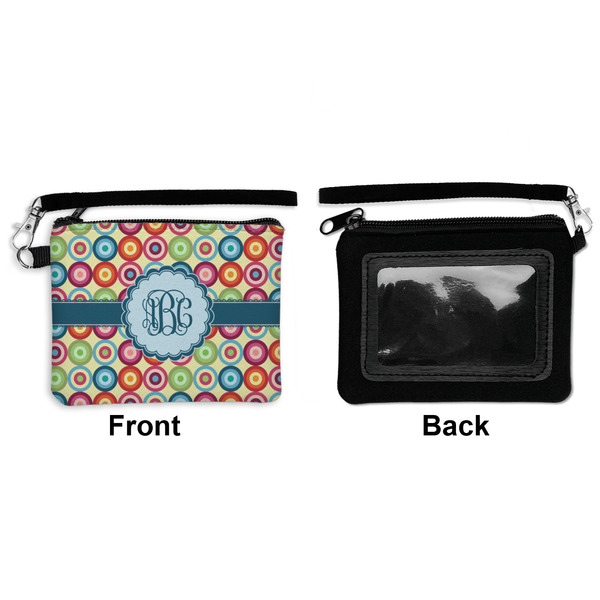 Retro Circles Wristlet ID Cases - Front & Back