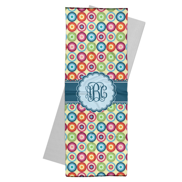 Custom Retro Circles Yoga Mat Towel (Personalized)