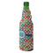 Retro Circles Zipper Bottle Cooler - ANGLE (bottle)