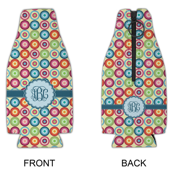 Retro Circles Zipper Bottle Cooler - APPROVAL