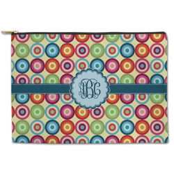 Retro Circles Zipper Pouch (Personalized)