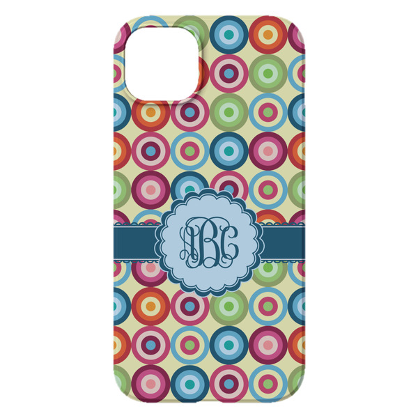 Retro Circles iPhone 14 Plus Case - Back
