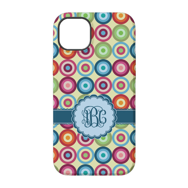Retro Circles iPhone 14 Pro Tough Case - Back