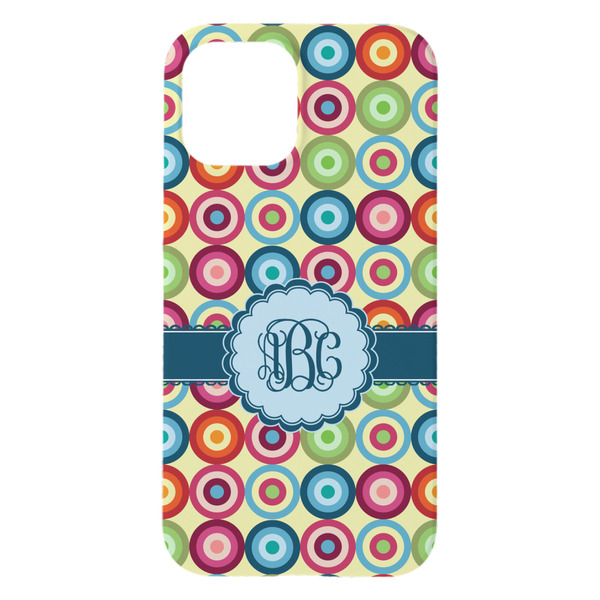 Retro Circles iPhone 15 Plus Case - Back
