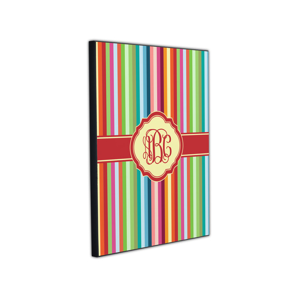 Retro Vertical Stripes 11x14 Wood Print - Angle View