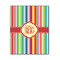 Retro Vertical Stripes Wood Print - 11x14 (Personalized)