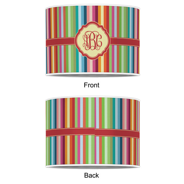 Retro Vertical Stripes 12" Drum Lampshade - APPROVAL (Poly Film)