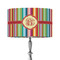 Retro Vertical Stripes 12" Drum Lampshade - ON STAND (Fabric)