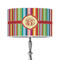 Retro Vertical Stripes 12" Drum Lamp Shade - Poly-film (Personalized)