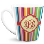 Retro Vertical Stripes 12 Oz Latte Mug (Personalized)