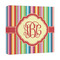 Retro Vertical Stripes Canvas Print - 12x12 (Personalized)