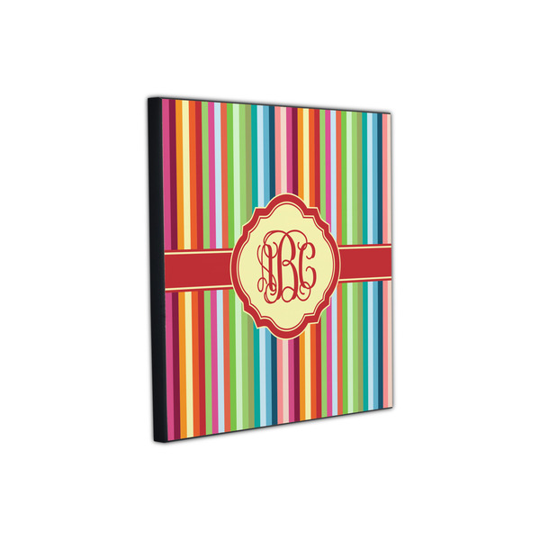 Retro Vertical Stripes 12x12 Wood Print - Angle View