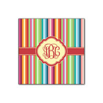 Retro Vertical Stripes Wood Print - 12x12 (Personalized)