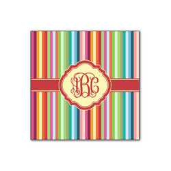 Retro Vertical Stripes Wood Print - 12x12 (Personalized)