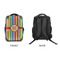 Retro Vertical Stripes 15" Backpack - APPROVAL