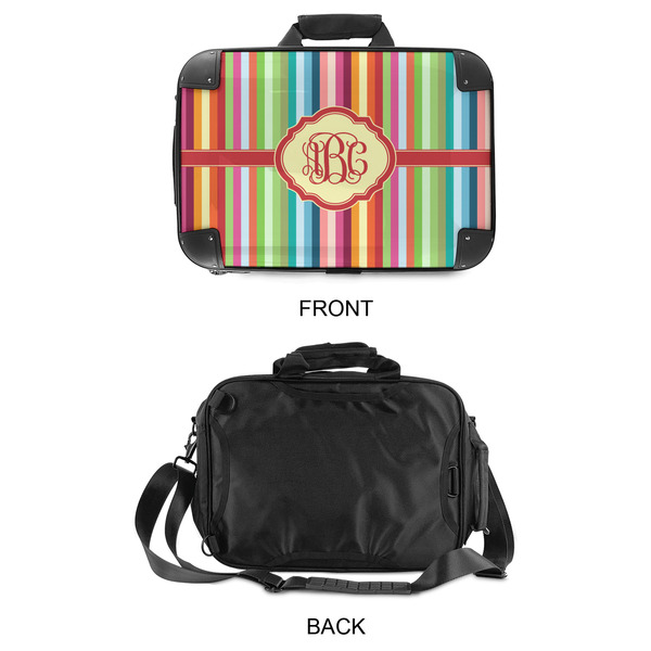 Retro Vertical Stripes 15" Hard Shell Briefcase - APPROVAL
