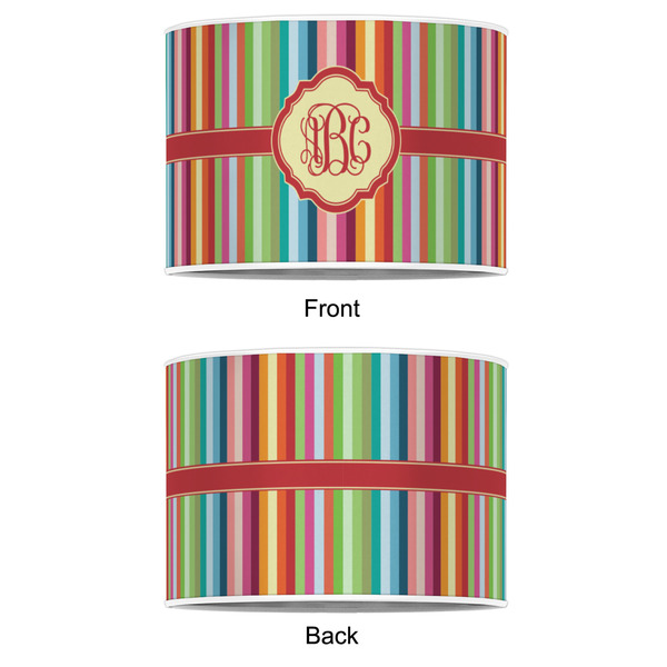 Retro Vertical Stripes 16" Drum Lampshade - APPROVAL (Poly Film)