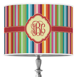 Retro Vertical Stripes Drum Lamp Shade (Personalized)
