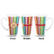 Retro Vertical Stripes 16 Oz Latte Mug - Approval