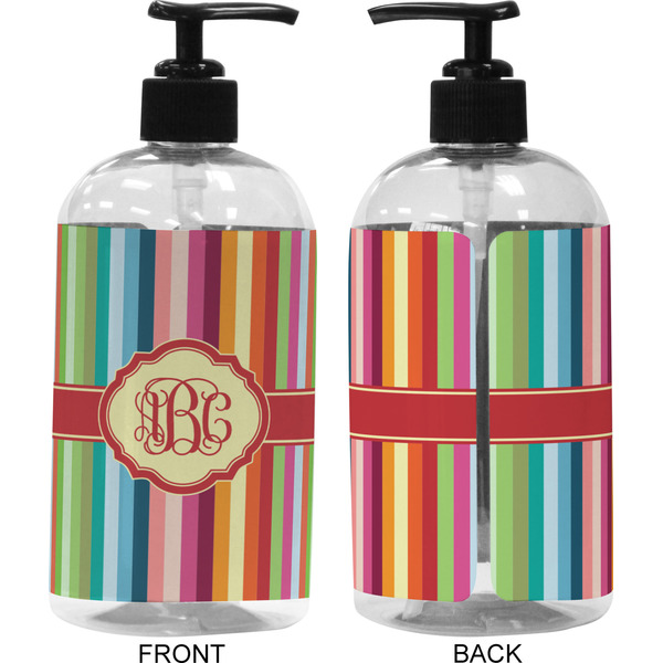 Retro Vertical Stripes 16 oz Plastic Liquid Dispenser (Approval)