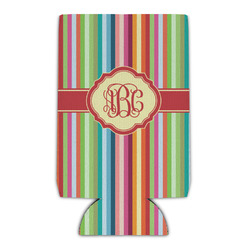 Retro Vertical Stripes Can Cooler (16 oz) (Personalized)