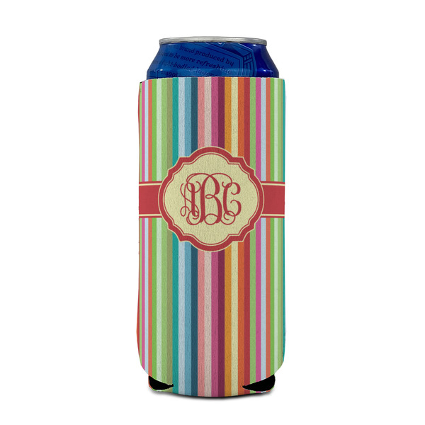 Retro Vertical Stripes 16oz Can Sleeve - FRONT (on can)