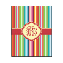 Retro Vertical Stripes Wood Print - 16x20 (Personalized)