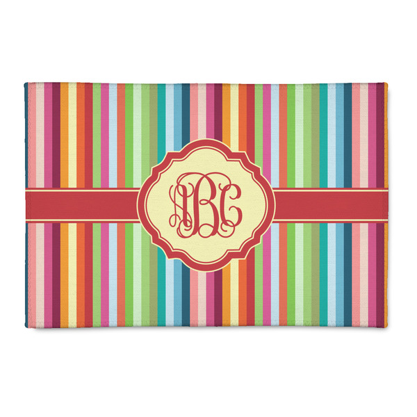 Custom Retro Vertical Stripes 2' x 3' Indoor Area Rug (Personalized)