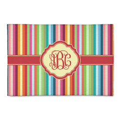 Retro Vertical Stripes Patio Rug (Personalized)