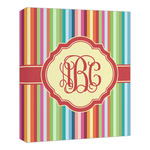 Retro Vertical Stripes Canvas Print - 20x24 (Personalized)