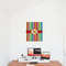 Retro Vertical Stripes 20x24 - Matte Poster - On the Wall