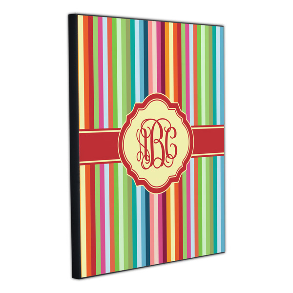 Retro Vertical Stripes 20x24 Wood Print - Angle View