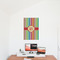 Retro Vertical Stripes 20x30 - Matte Poster - On the Wall