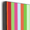 Retro Vertical Stripes 20x30 Wood Print - Closeup