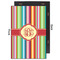 Retro Vertical Stripes 20x30 Wood Print - Front & Back View