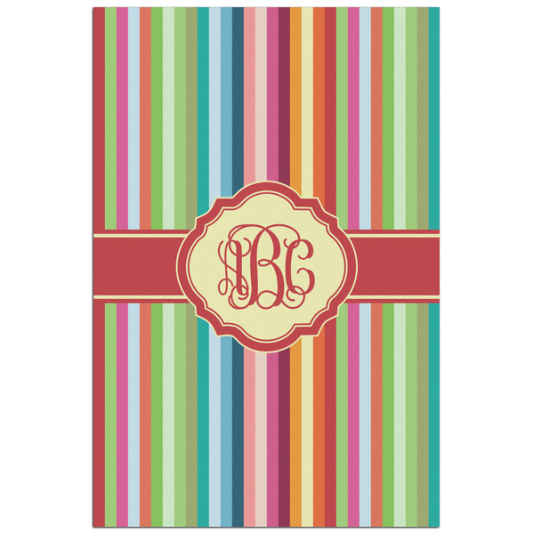 Custom Retro Vertical Stripes Poster - Matte - 24x36 (Personalized)