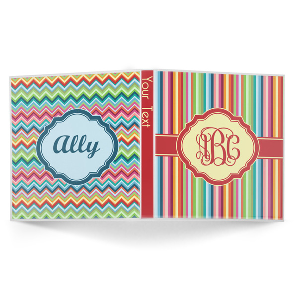 Retro Vertical Stripes 3-Ring Binder Approval- 1in