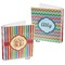 Retro Vertical Stripes 3-Ring Binder Front and Back
