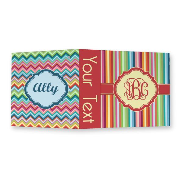 Retro Vertical Stripes 3 Ring Binders - Full Wrap - 2" - OPEN OUTSIDE